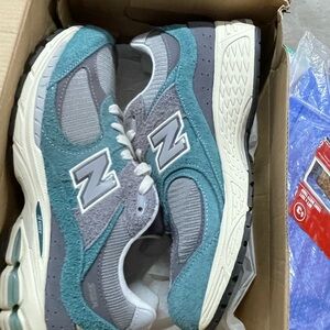 New Balance Turquoise and Gray Running Shoes